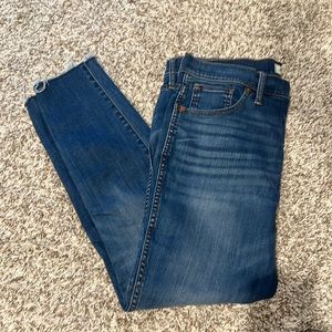 Madewell 10” high rise skinny crop button-front jeans  - 32 regular